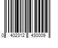 Barcode Image for UPC code 0402312430009