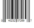 Barcode Image for UPC code 040232072697