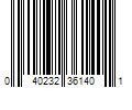 Barcode Image for UPC code 040232361401