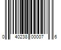 Barcode Image for UPC code 040238000076