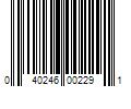 Barcode Image for UPC code 040246002291