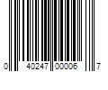 Barcode Image for UPC code 040247000067