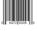 Barcode Image for UPC code 040272000056