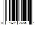 Barcode Image for UPC code 040274000054