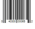 Barcode Image for UPC code 040300000652