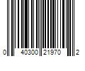 Barcode Image for UPC code 040300219702