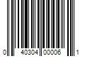 Barcode Image for UPC code 040304000061