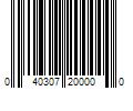 Barcode Image for UPC code 040307200000