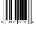 Barcode Image for UPC code 040326221536