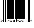 Barcode Image for UPC code 040338000075