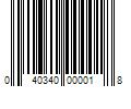 Barcode Image for UPC code 040340000018