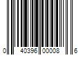 Barcode Image for UPC code 040396000086