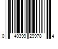 Barcode Image for UPC code 040399299784