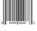 Barcode Image for UPC code 040400000873