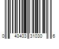 Barcode Image for UPC code 040403310306