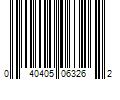 Barcode Image for UPC code 040405063262