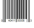 Barcode Image for UPC code 040411000053