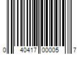 Barcode Image for UPC code 040417000057