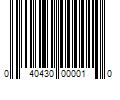 Barcode Image for UPC code 040430000010