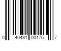 Barcode Image for UPC code 040431001757