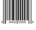 Barcode Image for UPC code 040432000056