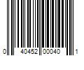 Barcode Image for UPC code 040452000401