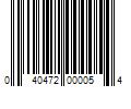 Barcode Image for UPC code 040472000054