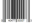 Barcode Image for UPC code 040477000073