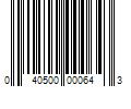 Barcode Image for UPC code 040500000643