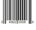 Barcode Image for UPC code 040522000065