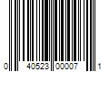 Barcode Image for UPC code 040523000071