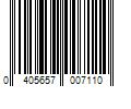 Barcode Image for UPC code 0405657007110