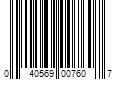 Barcode Image for UPC code 040569007607