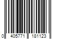 Barcode Image for UPC code 0405771181123