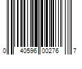 Barcode Image for UPC code 040596002767