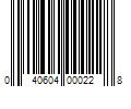 Barcode Image for UPC code 040604000228