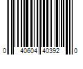 Barcode Image for UPC code 040604403920