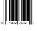 Barcode Image for UPC code 040612000227