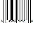 Barcode Image for UPC code 040630000056