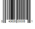 Barcode Image for UPC code 040635000051