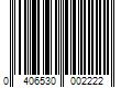 Barcode Image for UPC code 0406530002222