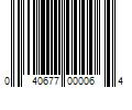 Barcode Image for UPC code 040677000064