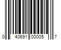 Barcode Image for UPC code 040691000057