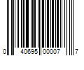 Barcode Image for UPC code 040695000077