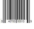 Barcode Image for UPC code 040700000139