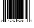 Barcode Image for UPC code 040700000214