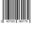 Barcode Image for UPC code 0407000060179