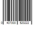 Barcode Image for UPC code 0407000520222