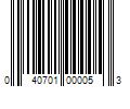 Barcode Image for UPC code 040701000053