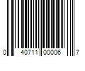 Barcode Image for UPC code 040711000067